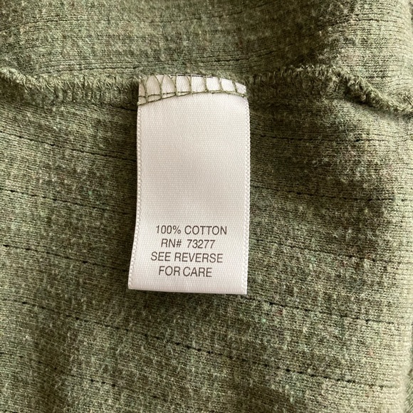 {Croft & Barrow} Moss Green Long Sleeve Ribbed T-Shirt - Picture 5 of 5